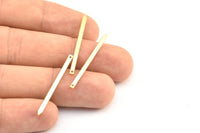 Altın Kolye Çubuğu, 1 Delikli 12 Altın Kaplama Pirinç Çubuk (35x2x0,8 mm) E110