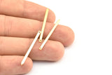 Altın Kolye Çubuğu, 1 Delikli 12 Altın Kaplama Pirinç Çubuk (35x2x0,8 mm) E110