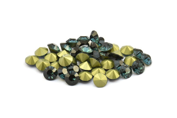 Montana Swarovski Elması, 8,3 mm SS39 Ped İçin 12 Montana Swarovski Elması