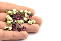 Ametist Swarovski Elmas, 8,3 mm Ped İçin 12 Ametist Swarovski Elmas SS39