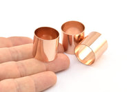 Rose Gold Huge Tube, 1 Rose Gold Plated Brass Huge Brass Tube (20x20mm) Bs 1492 Q0326