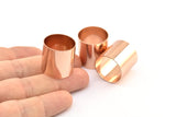 Rose Gold Huge Tube, 1 Rose Gold Plated Brass Huge Brass Tube (20x20mm) Bs 1492 Q0326