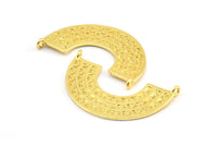 Altın Etnik Kolye, 2 Halkalı 1 Altın Kaplama Pirinç Etnik Kolye (36x22mm) E254 Q0514