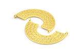 Altın Etnik Kolye, 2 Halkalı 1 Altın Kaplama Pirinç Etnik Kolye (36x22mm) E254 Q0514