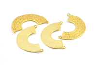 Altın Etnik Kolye, 2 Halkalı 1 Altın Kaplama Pirinç Etnik Kolye (36x22mm) E254 Q0514
