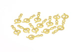 Brass Treble Clef Charm, 50 Raw Brass Treble Clef Charms, Pendant, Findings (17x7x3mm) B0137