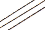 Brass Snake Chain, 50m Black Gold Brass Snake Chain (0.70mm) BS 1061
