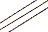 Brass Snake Chain, 10m Black Gold Brass Snake Chain (0.70mm) BS 1061