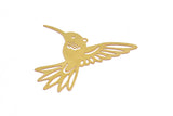 Brass Earring Charm , 10 Raw Brass Bird Earring Charms With 1 Loop Pendants, Findings (43x38mm) E431
