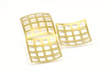 Brass Squares Charm, 10 Raw Brass Squares ( 23mm) Bs 1280