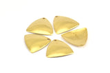 Brass Triangle Charm, 25 Raw Brass Triangle Charms (15mm) Bs 1273