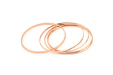 60 mm Daire Konnektörleri 6 Gül Altın Kaplama Pirinç Daire Konnektör (60x1x1mm) Bs 1105 Q0970