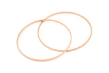 60 mm Daire Konnektörleri 6 Gül Altın Kaplama Pirinç Daire Konnektör (60x1x1mm) Bs 1105 Q0970