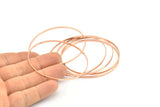 60 mm Daire Konnektörleri 6 Gül Altın Kaplama Pirinç Daire Konnektör (60x1x1mm) Bs 1105 Q0970