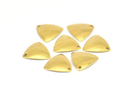 Brass Triangle Charm, 25 Raw Brass Triangle Charms (15mm) Bs 1273