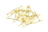 Ball Head Pin, 500 Raw Brass Ball Head Pins, (25mm) BP-250  BRC222