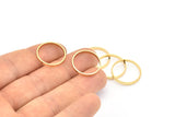 Altın Daire Konnektörleri, 8 Altın Kaplama Pirinç Daire Konnektör (22x0,8x2 mm) D0312 Q0679
