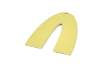 Brass Geometric Charm, 8 Raw Brass V Shaped Charms With 1 Hole, Pendants, Findings (29x24x0.70mm) B0238