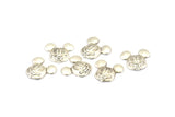 Gümüş Fare Tılsımı, 50 Antik Gümüş Kaplama Pirinç Fare Heykeli (12 mm) Brs 890 A0034