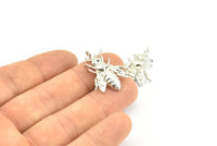 Huge Bee Pendant, 4 Silver Tone Bee Charms With 1 Hole, Pendants (26x20x4.5mm) U136