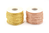 Rose Gold Link Chain, 3 Meters - 9.9 Feet Rose Gold Plated Brass Soldered Chain (1.5x2mm) Z179