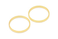 Altın Daire Konnektörleri, 8 Altın Kaplama Pirinç Daire Konnektör (22x0,8x2 mm) D0312 Q0679