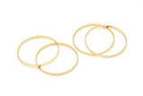 Altın Daire Konnektörleri, 6 Altın Kaplama Pirinç Daire Konnektör (35x0,8x2 mm) D0315 Q0688