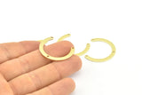 Brass Geometric Charm, 24 Raw Brass Geometric Charms With 3 Holes, Findings (28x3x0.80mm) B0337