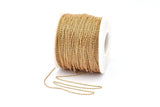 Brass Link Chain, 5m-10m-20m-50m-90m Raw Brass Soldered Chain (1x1.5mm) Z177