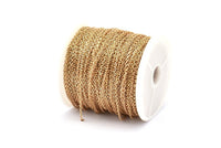 Brass Link Chain, 5m-10m-20m-50m-90m Raw Brass Soldered Chain (1.5x2.3mm) Z176