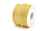 Gold Link Chain, 3 Meters - 9.9 Feet Gold Plated Brass Soldered Chain (1.2x1.8mm) Z172