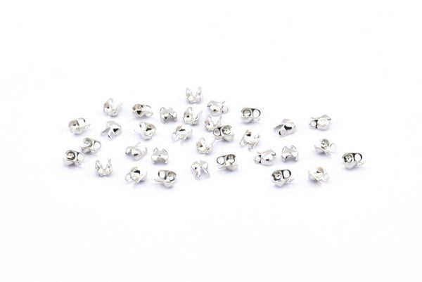 Silver Chain Connector, 250 Silver Tone Brass Ball Chain Connector Clasps (1.5mm) A1103