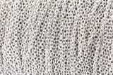Silver Soldered Chain, Silver Tone Soldered Brass Chain (1.5x2mm) Mb 8-40