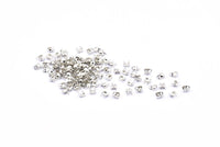 Silver Chain Connector, 250 Silver Tone Brass Ball Chain Connector Clasps (1.5mm) A1103