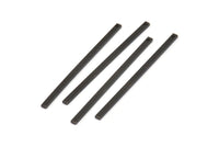 Black Bar Pendant, 12 Oxidized Black Brass Bars With 1 Hole (45x2x1mm) Bs 1196--a0863 S925