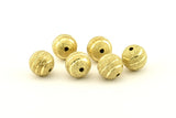Brass Ball Bead, 24 Raw Brass Spacer Beads, Findings (12mm) D1238