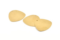 Brass Geometric Charm, 8 Raw Brass Stamping Blanks With 1 Hole, Pendants, Earrings, Findings (28x26x0.80mm) D1120