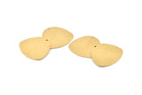 Brass Geometric Charm, 8 Raw Brass Stamping Blanks With 1 Hole, Pendants, Earrings, Findings (28x26x0.80mm) D1120