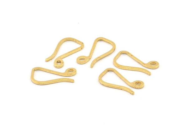 Raw Brass Charm, 50 Raw Brass Charm Earrings With 1 Hole, Findings (17x10x1mm) D1177