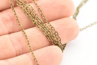 Antique Brass Chain, Antique Bronze Tone Brass Soldered Chain (2.6x2mm) 3m-5m-10m-20m-50m-90m Z192