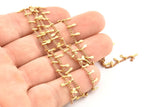 Brass Chain, Raw Brass Soldered Chain (2x1.5mm) 1m-3m-5m-10m Z189