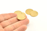 Raw Brass Tags, Raw Brass Tags With Two Holes, Stamping Tags (20x1mm) D0381--n0664