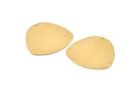 Brass Geometric Charm, 8 Raw Brass Stamping Blanks With 1 Hole, Pendants, Earrings, Findings (28x26x0.80mm) D1120