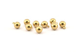 Pirinç Küre Charm, Ham Pirinç Küre Charmlar (8 mm) Bs-1080--N0583