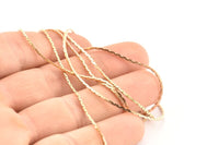 Brass Snake Chain, 5m-10m-20m-50m-90m Raw Brass Snake Chain (0.85mm) Z190