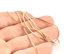 Brass Snake Chain, 5m-10m-20m-50m-90m Raw Brass Snake Chain (0.85mm) Z190