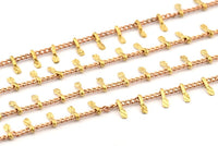 Brass Chain, Raw Brass Soldered Chain (2x1.5mm) 1m-3m-5m-10m Z189