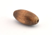 Vintage Wooden Bead, 10 Vintage Wooden Beads Made In Germany, Findings (30x15mm) B57