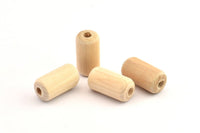 Vintage Wooden Bead, 24 Vintage Wooden Beads Made In Germany, Findings (21x11mm) B49
