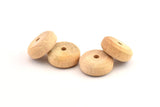 Vintage Wooden Bead, 24 Vintage Wooden Beads Made In Germany, Findings (21x9mm) B59